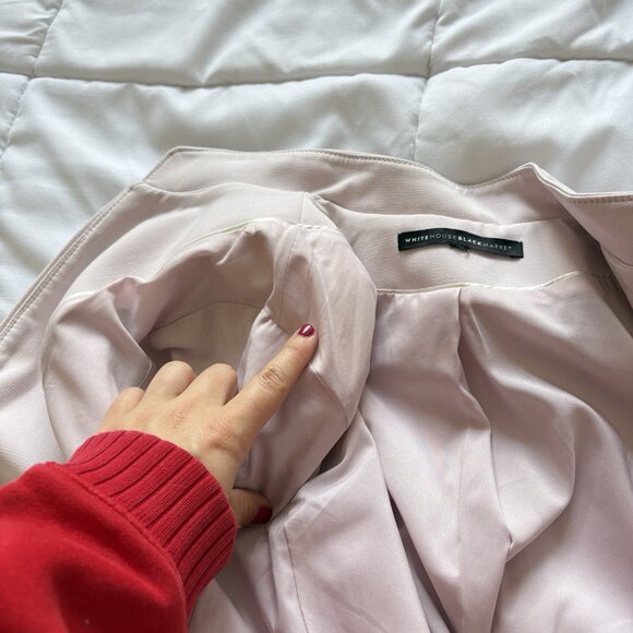 White House Black Market Light Pink Cropped Blazer Jacket Womens Size Small - Picture 9 of 9